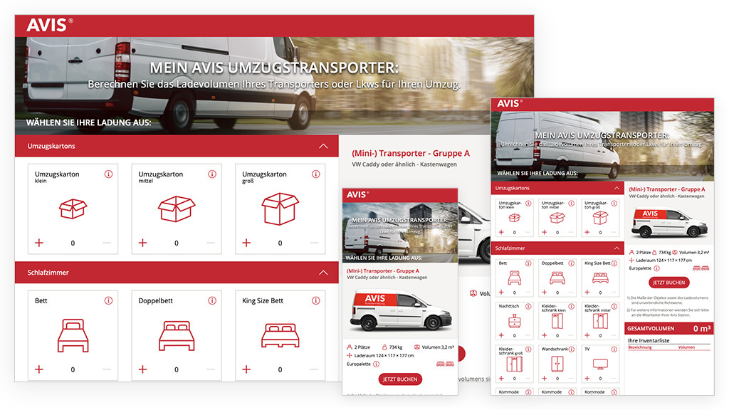 AVIS Volumnenrechner